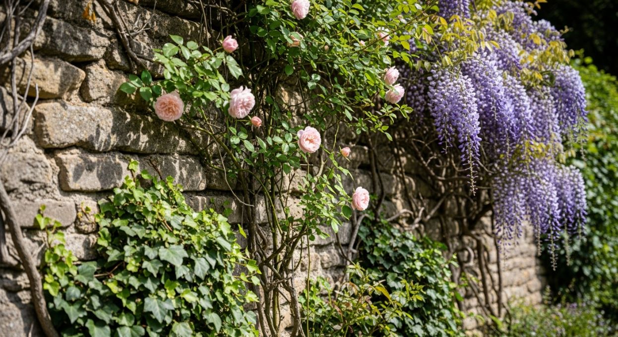 Comment valoriser un vieux mur grâce à des plantes grimpantes