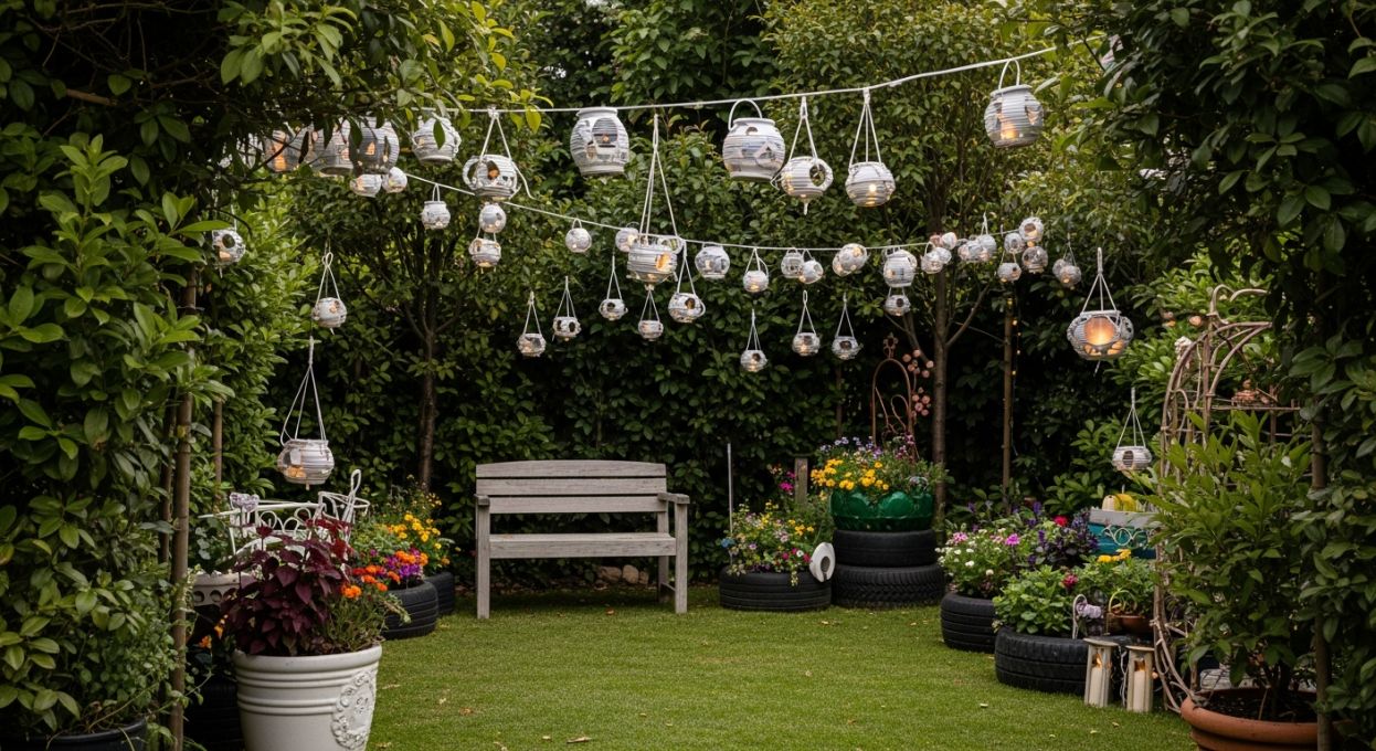 Comment créer un espace détente dans votre jardin avec des matériaux recyclés