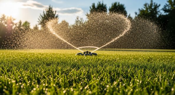 Arroser la pelouse efficacement : astuces pour une herbe dense et résistante
