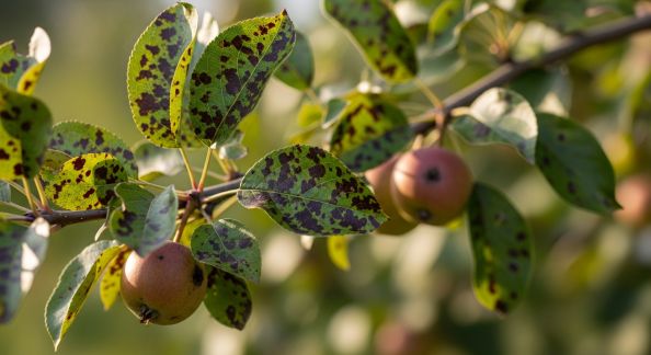 Quels remèdes contre les taches noires sur les feuillages d’arbres fruitiers