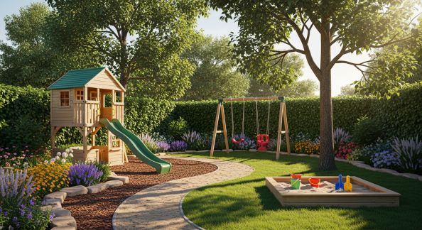 Créer des espaces pour enfants dans le jardin : idées ludiques et sécurisées