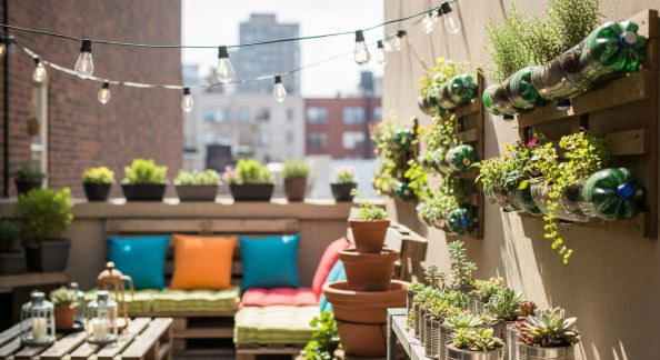 Astuces pour décorer un petit jardin urbain avec peu de matériel