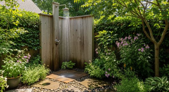 Installer une douche de jardin : conseils pratiques pour un été rafraîchissant
